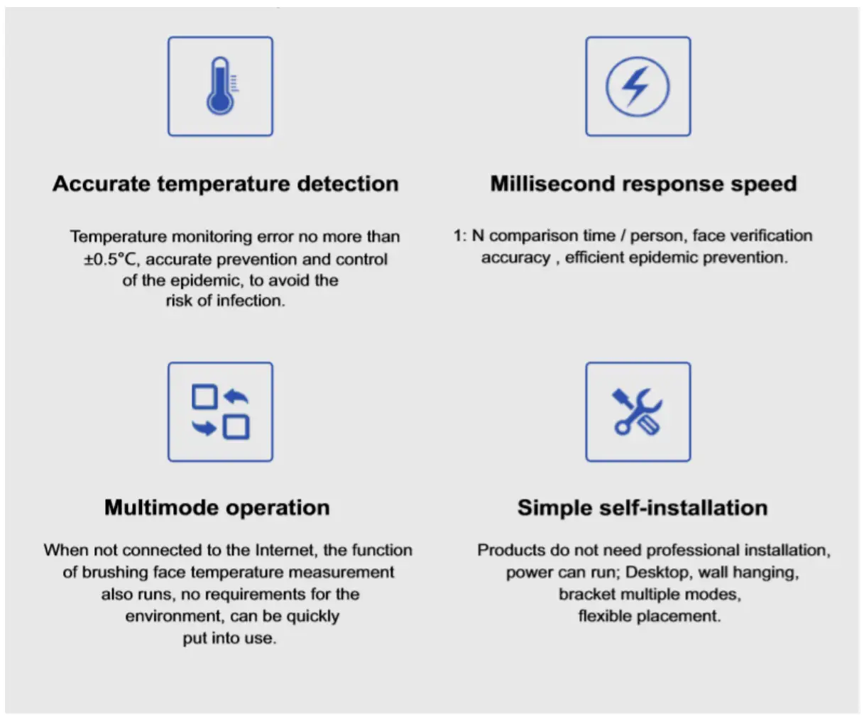 Kiosk Temperature Scanner Station Tower 1 - Management platform - product feature 2