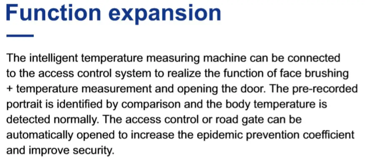 Kiosk Temperature Scanner Station Tower 1 - function expansion