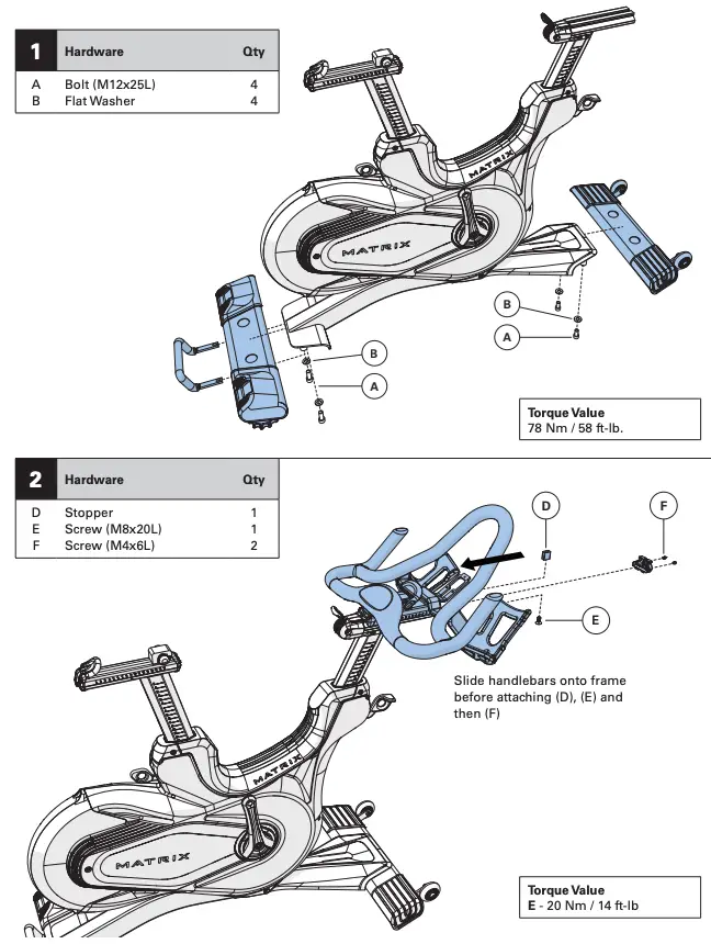 ASSEMBLY Illustration 1 and 2