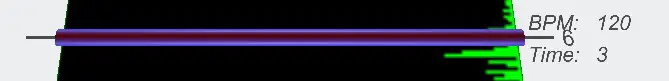 A purple cylinder indicates the start of a BPM block