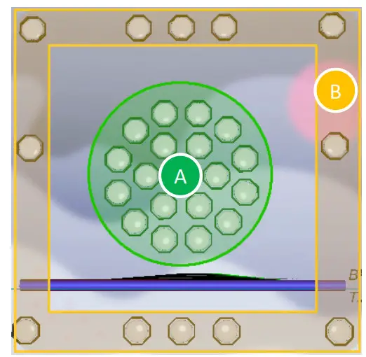 Note placement points