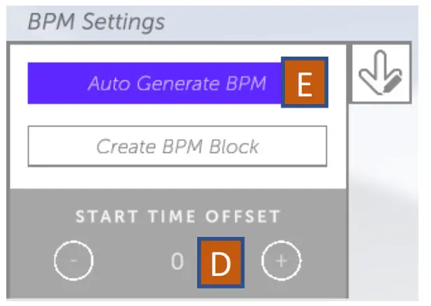 Start Time Offset change