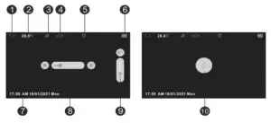 TASHI DEREK VB608 Video Baby Monitor User- Screen Icons