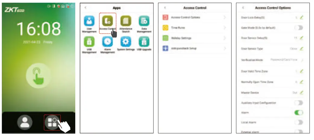 ZKTECO G4 Biometric Finger Print Time Attendance Fig30