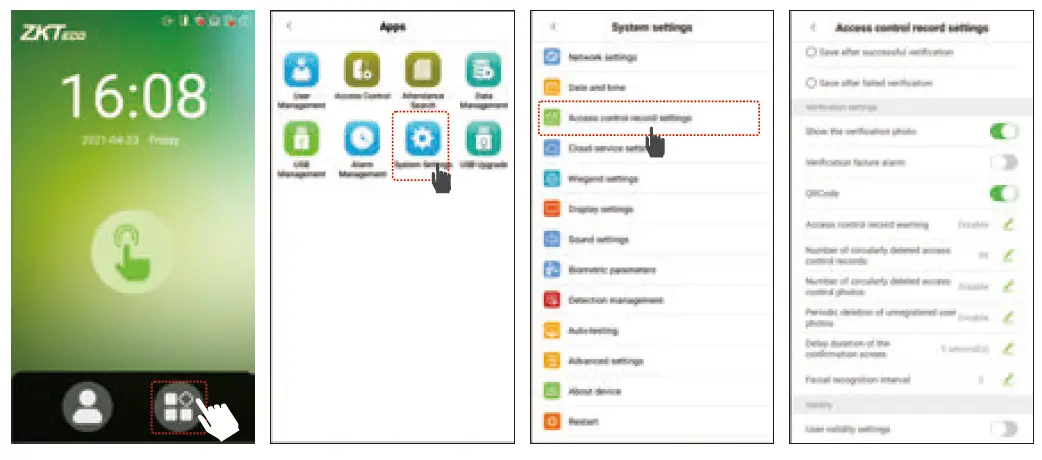 ZKTECO G4 Biometric Finger Print Time Attendance Fig33