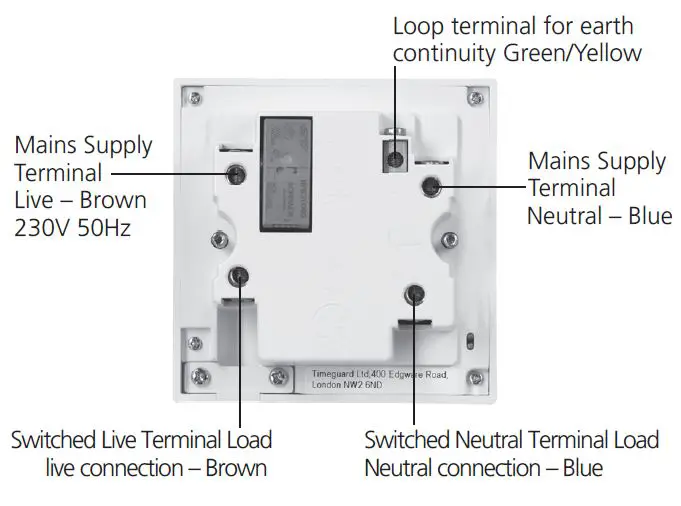 TIMEGUARD FSTWIFITU Wi-Fi Control led Fused Spur Time Switch fig2