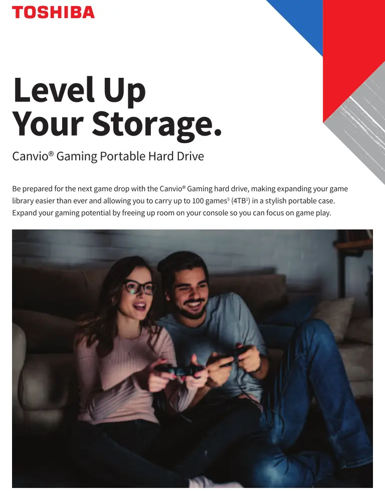 TOSHIBA Canvio Gaming User Manual