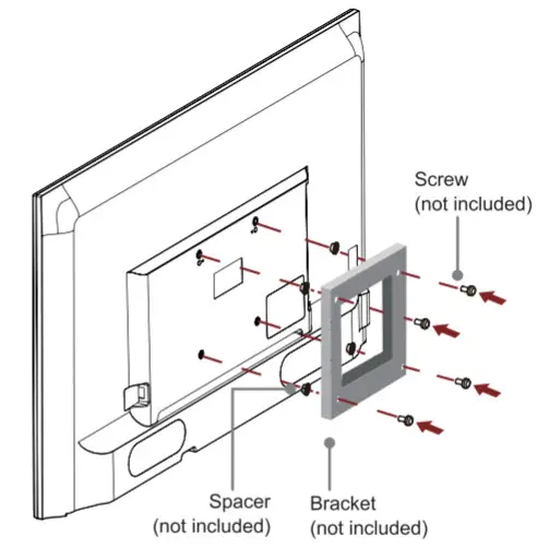 Hisense 43H4030F3 Full HD Roku TV - Mount Bracket