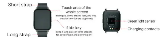 zhizhi P36 Color Screen Fitness Tracker - figure 1