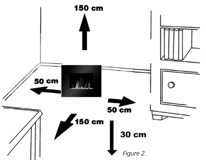 Qlima EFE2018 Electric Heater with Flame Effect - HEATER