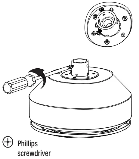 Attaching the fan to the electrical box