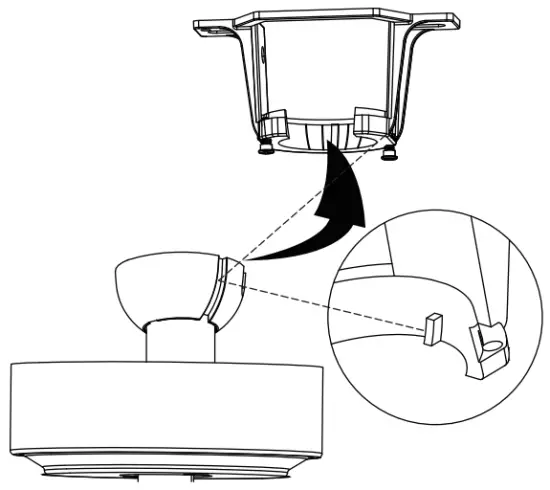 Attaching the fan to the electrical box