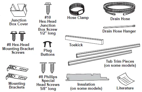 General Electric GDF511PGRWW Built-In Dishwasher FIG 1