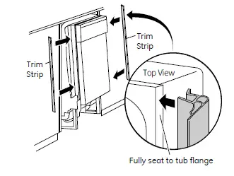 General Electric GDF511PGRWW Built-In Dishwasher FIG 19