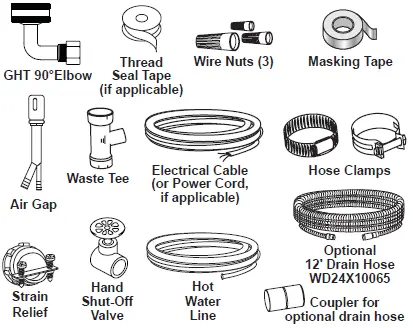General Electric GDF511PGRWW Built-In Dishwasher FIG 2