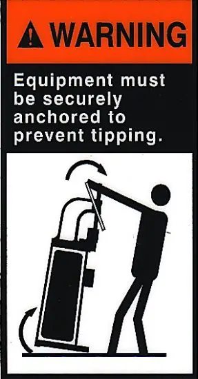 DAKE 4M Compound Leverage Arbor Press - warning 2