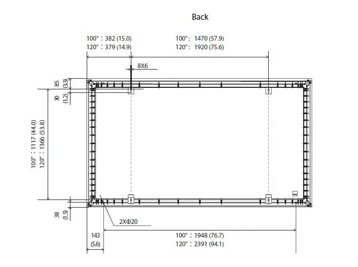 EPSON ELPSC35 100 Inch Projector Screen fig 10