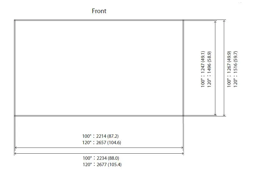 EPSON ELPSC35 100 Inch Projector Screen fig 9