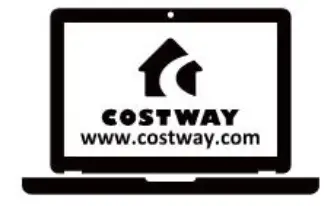 COSTWAY 2 Seater Patio Glider Rocking Chair - COSTWAY