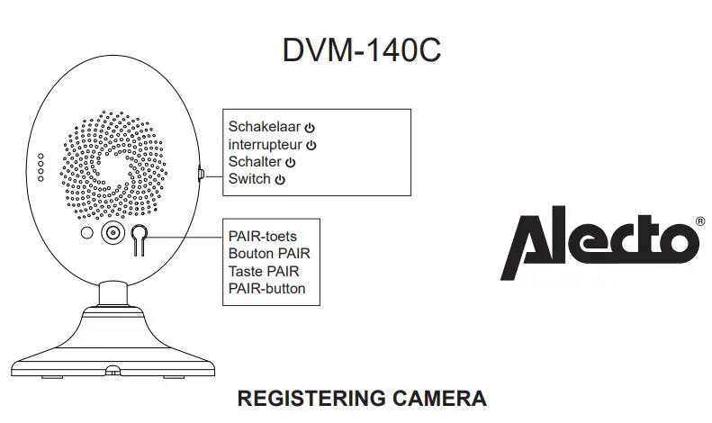 Alecto DVM-140C Expansion Camera Instruction Manual