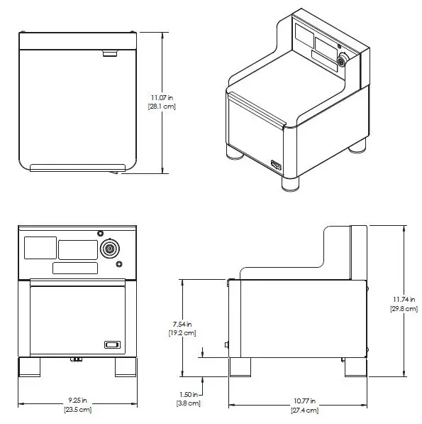 Curtis GEM5XSIFT IntelliFresh Single Satellite Warmer Server Stand 1