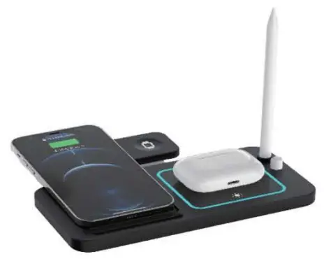 KUULAA KL 0146 4 in 1 Foldable Wireless Charger - Blutooth1