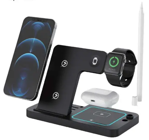 KUULAA KL 0146 4 in 1 Foldable Wireless Charger - FIG