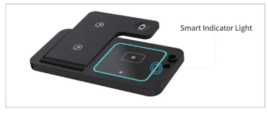 KUULAA KL 0146 4 in 1 Foldable Wireless Charger - light