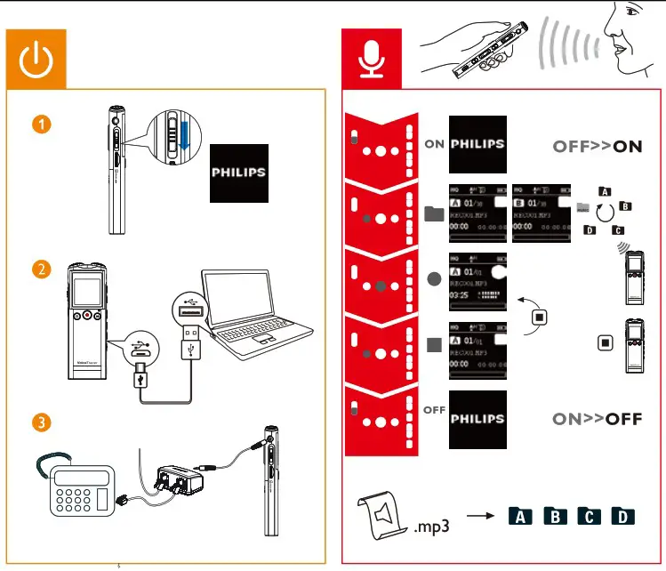PHILIPS VTR6200 Voice Tracker - overview 3