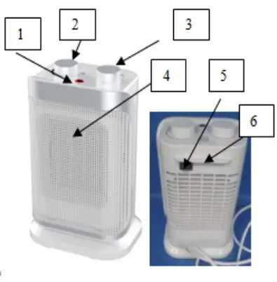 H Koenig warm8 Mini Ceramic Fan Heater - HEATER