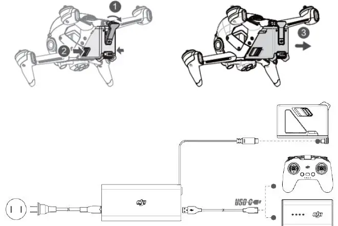 dji FPV Drone Combo with Motion Controller 9