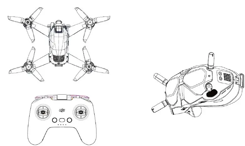 dji FPV Drone Combo with Motion Controller PRO