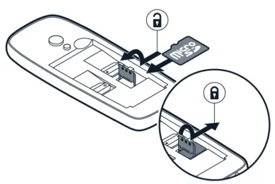 NOKIA 6310 Mobile Phone - Insert the memory card