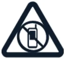 NOKIA 6310 Mobile Phone - RESTRICTED AREAS