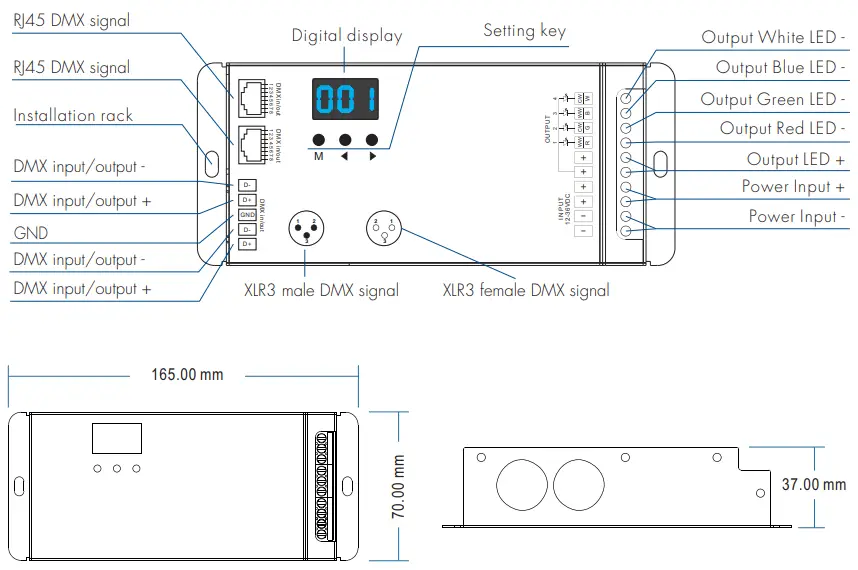 OPTONICA-6390-4-Channel-Constant-Voltage-DMX512-and-RDM-Decoder-fig2