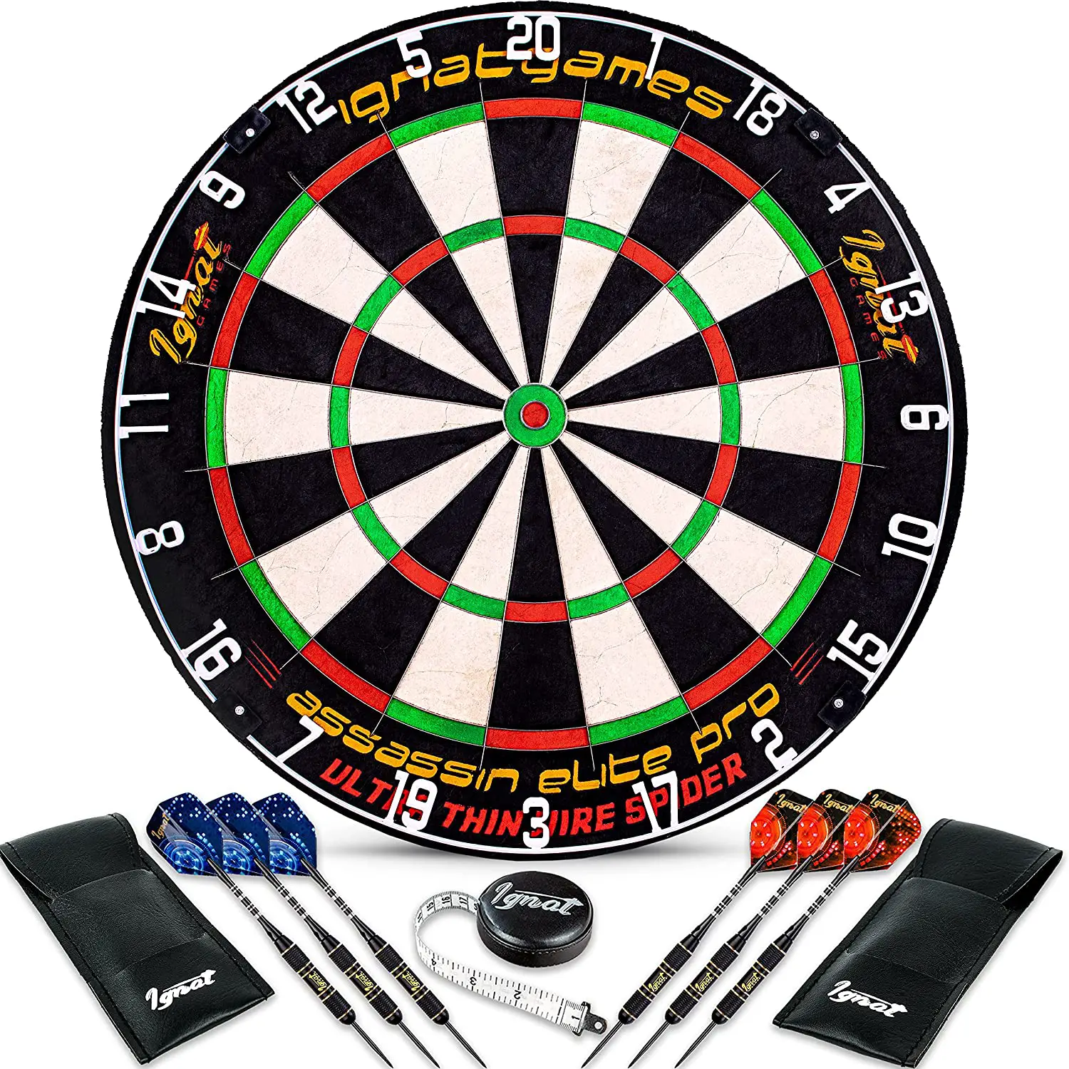 Ignat GAMES B07SKWK7F7 Professional Dartboard Set