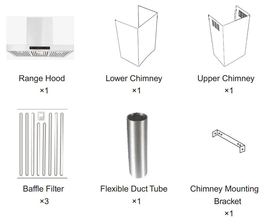 Vesta VRH COPENHAGEN 30 Copenhagen 800cm Wall Mounted Range Hood - fig 11