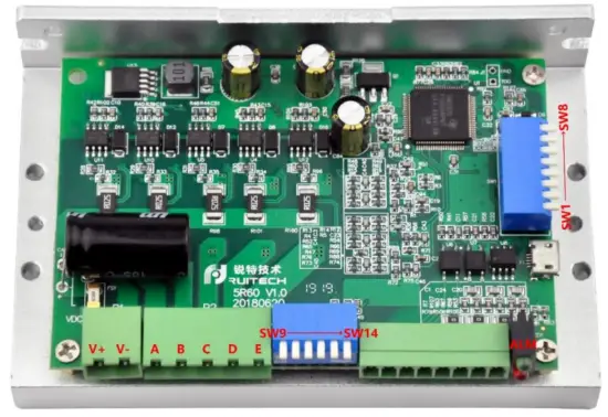 RTELLIGENT 5R60 5 Phase Stepper Motor Driver Controller - wiring diagram
