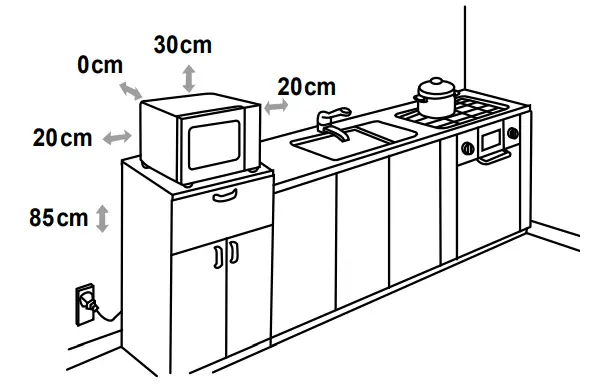 ELVITA M203 Microwave Oven - INSTALLATION