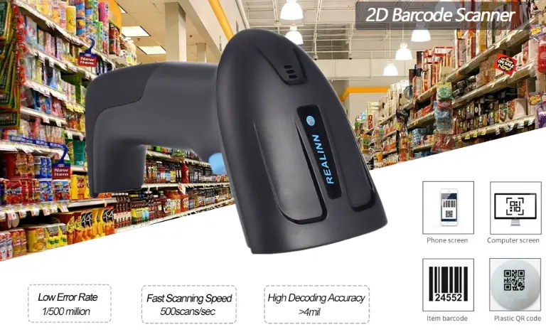 Realinn Rl6200w 2d Wireless Barcode Scanner User Guide