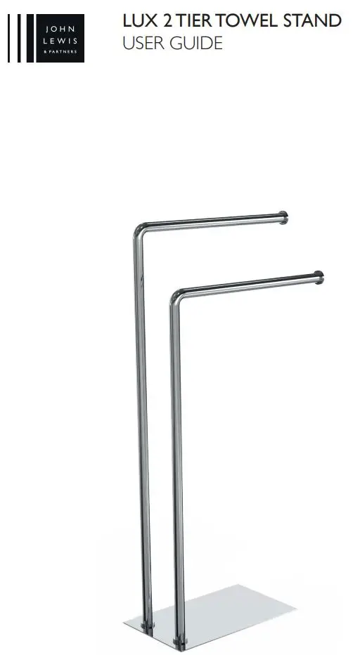 JOHN LEWIS LUX 2 Tier Towel Stand User Guide