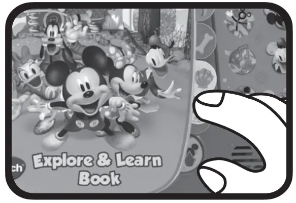 vtech 5540 Disney Mickey Mouse Funhouse Explore and Learn Book - Book Pages