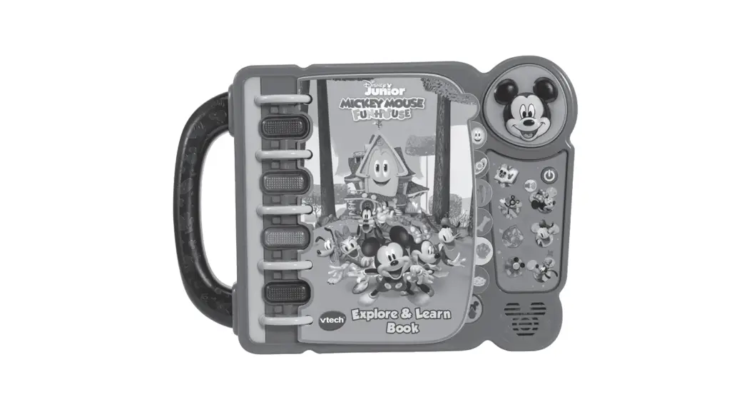 Vtech 5540 Disney Mickey Mouse Funhouse Explore And Learn Book Instruction Manual