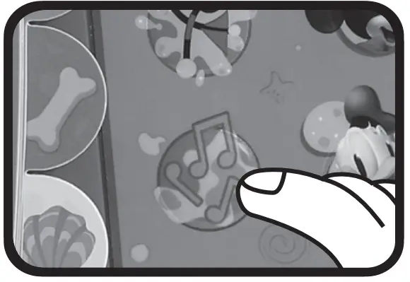 vtech 5540 Disney Mickey Mouse Funhouse Explore and Learn Book - Music Mode Button