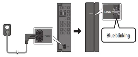 SAMSUNG Wireless Rear Speaker Kit Conneciting the SWA Sount 3