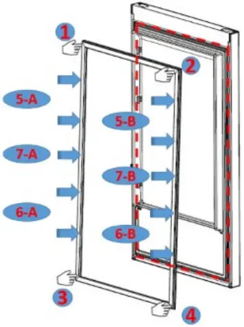 BUSH MEB155177 Larder Fridge - Door Gasket 1