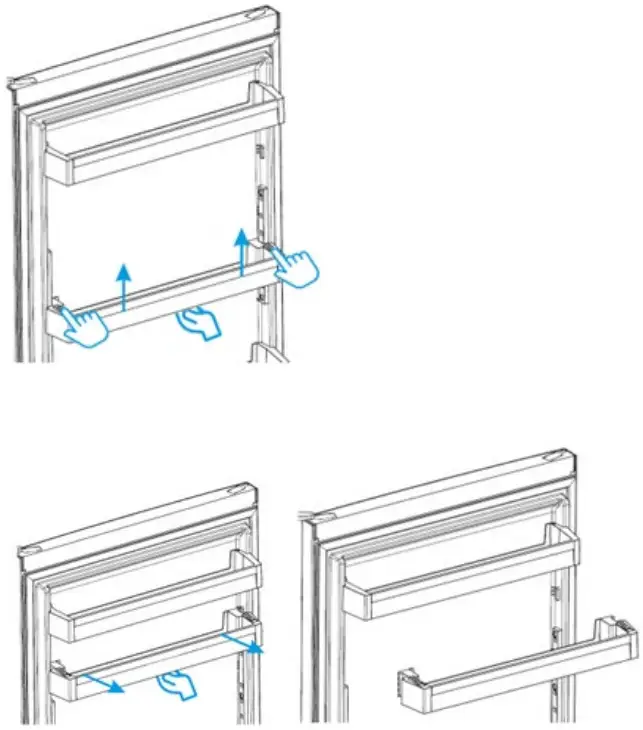 BUSH MEB155177 Larder Fridge - REPLACEMENT PROCEDURE 4