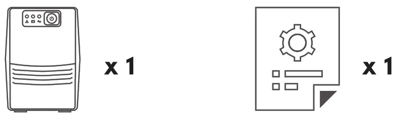 Prolink PRO1250SFC Line Interactive UPS Super Fast Charging - package contents