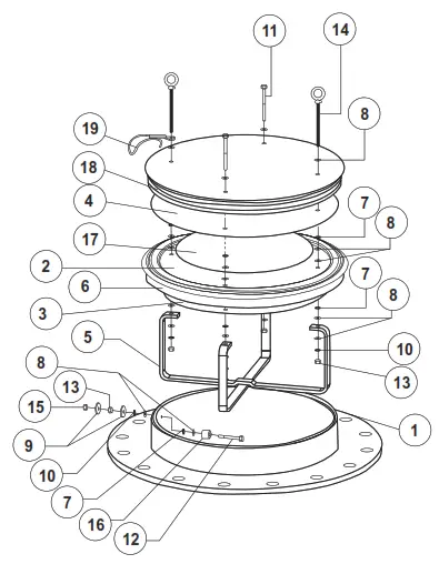 EMERSON 2100 Series Emergency Pressure Relief Vent and Manhole Cover - 2100 Series