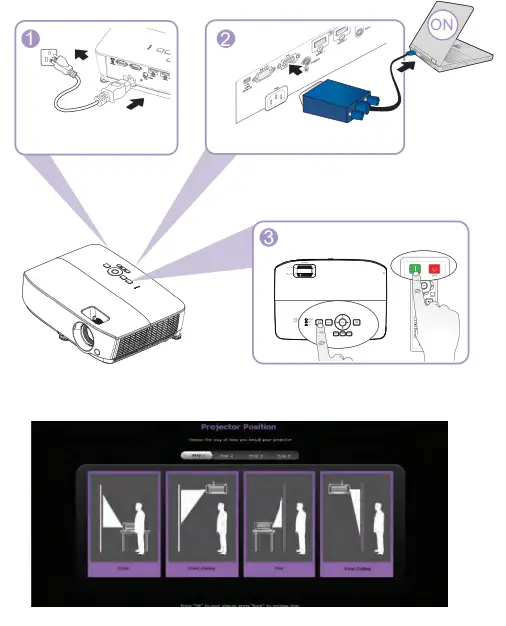 BenQ W1050 Home Cinema Digital Projector 7